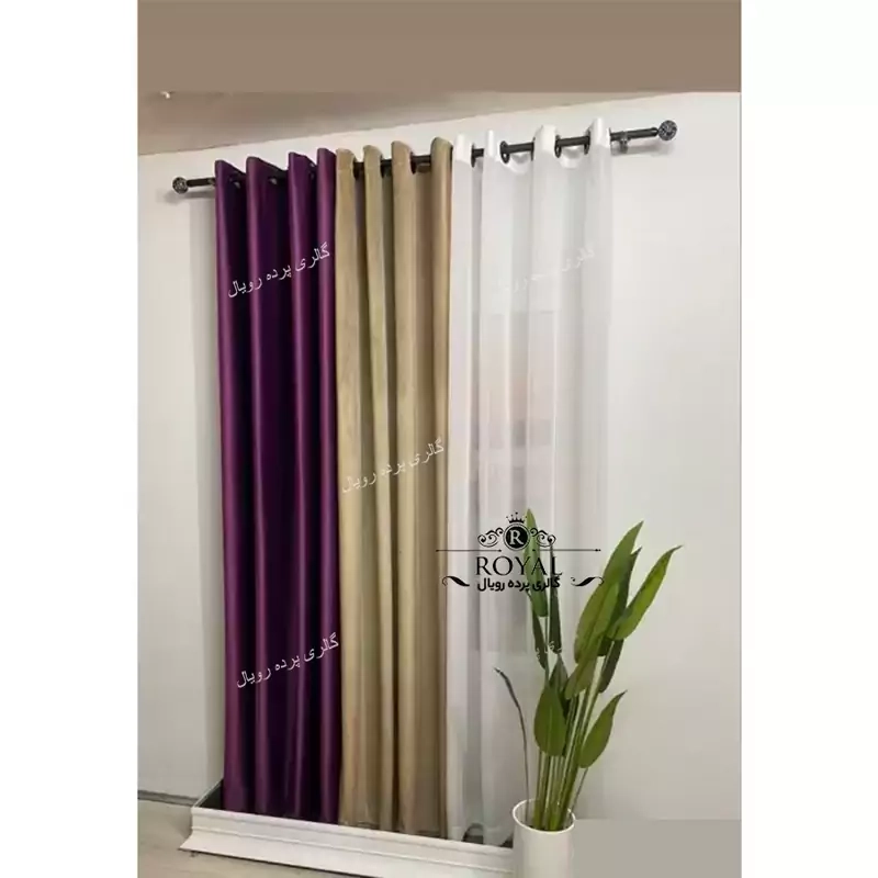 پرده مخمل کالیفرنیا رنگ بنفش